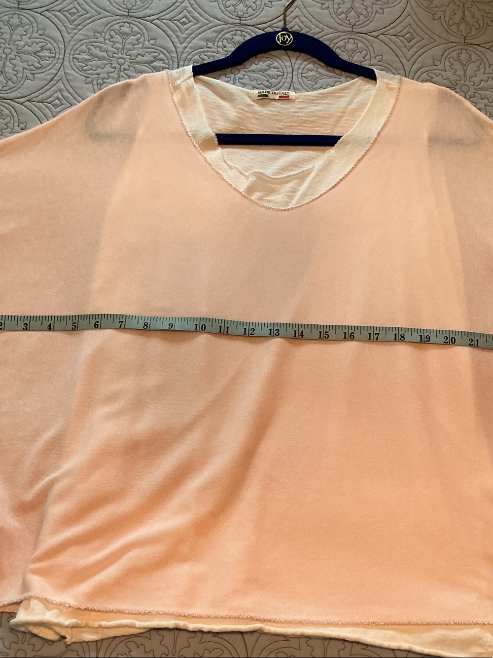 Made in Italy Light Pink Scoop Neck Women's Sweater